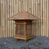 Product image 5 of the product “Japanese style garden lantern Fukui made of Bangkirai hardwood ”